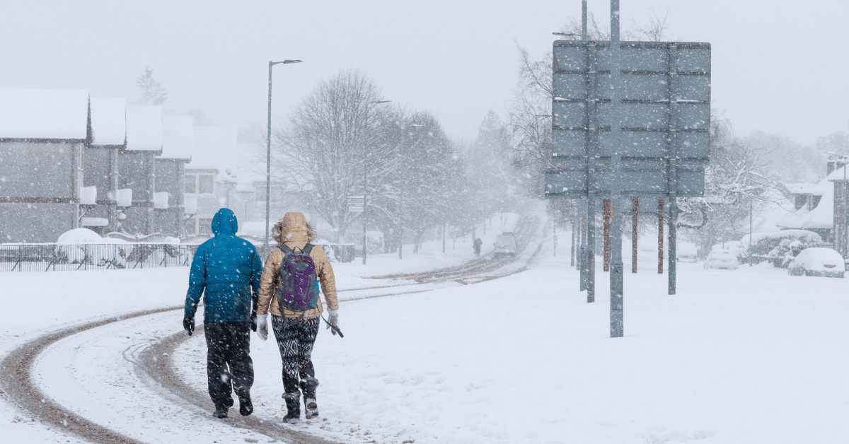 Wandelen bij koud weer