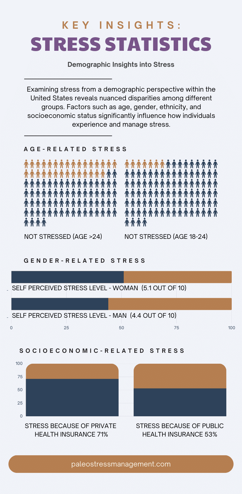 Estadísticas de estrés en 2024: infografías sobre el estrés actual