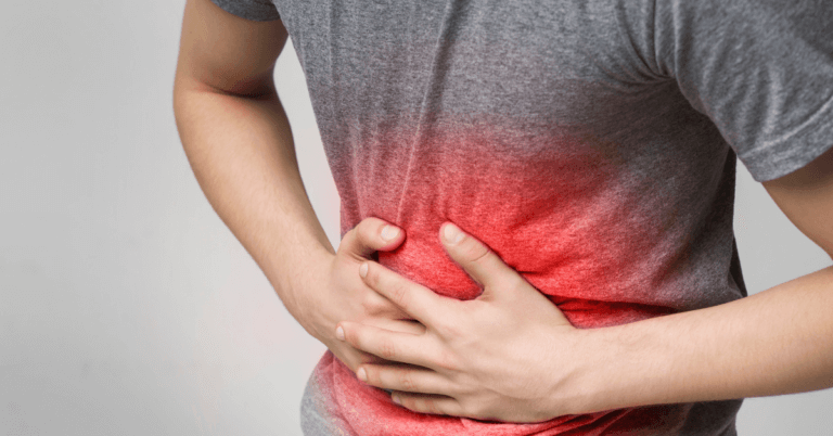 Stomach pain caused by stress
